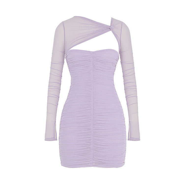 Lilac Fitted Dress